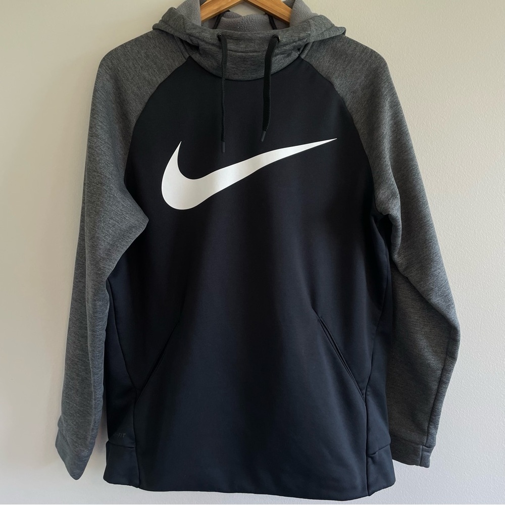 Nike Black and Gray Hoodie